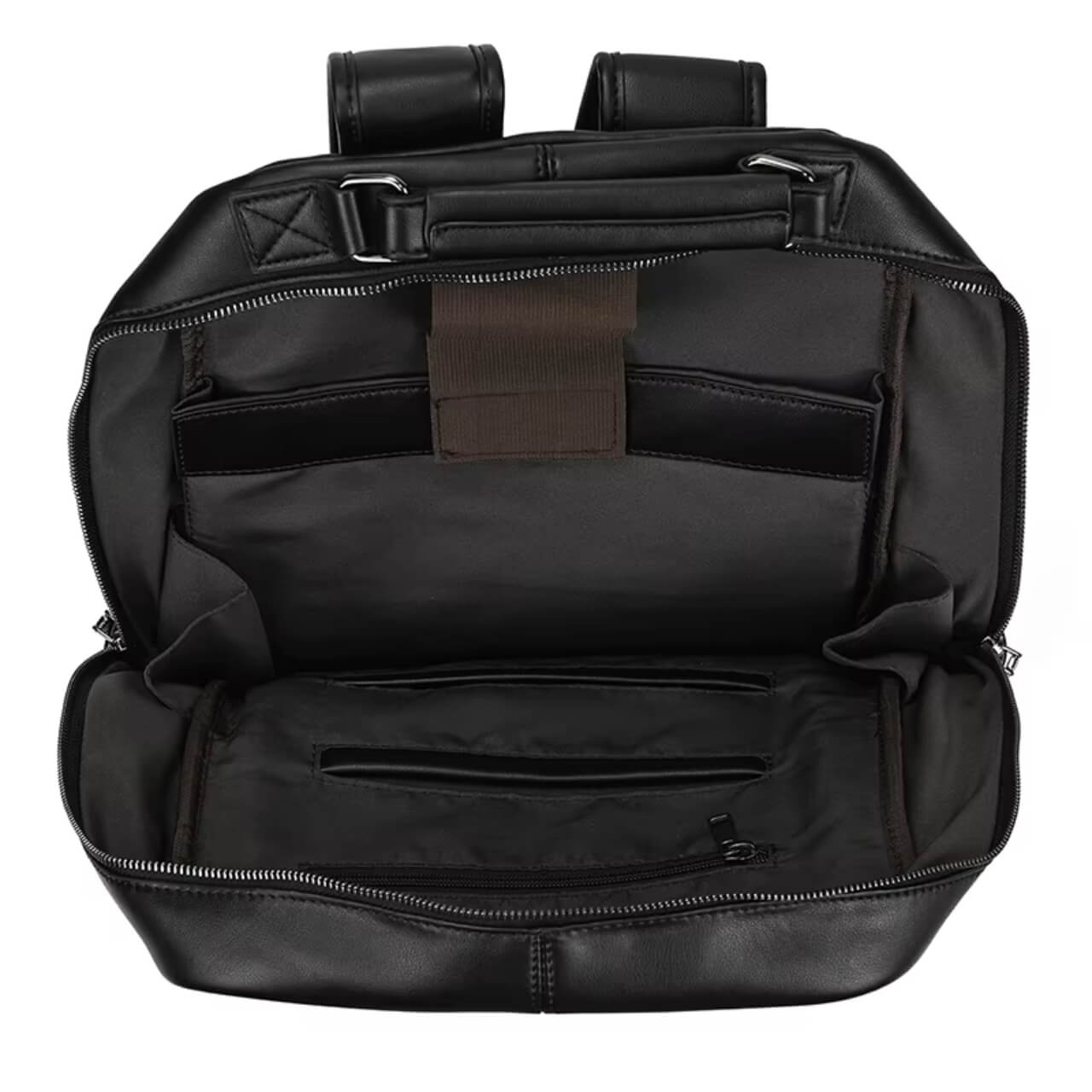 Premium-Laptop-Rucksack aus Vollnarbenleder für Herren