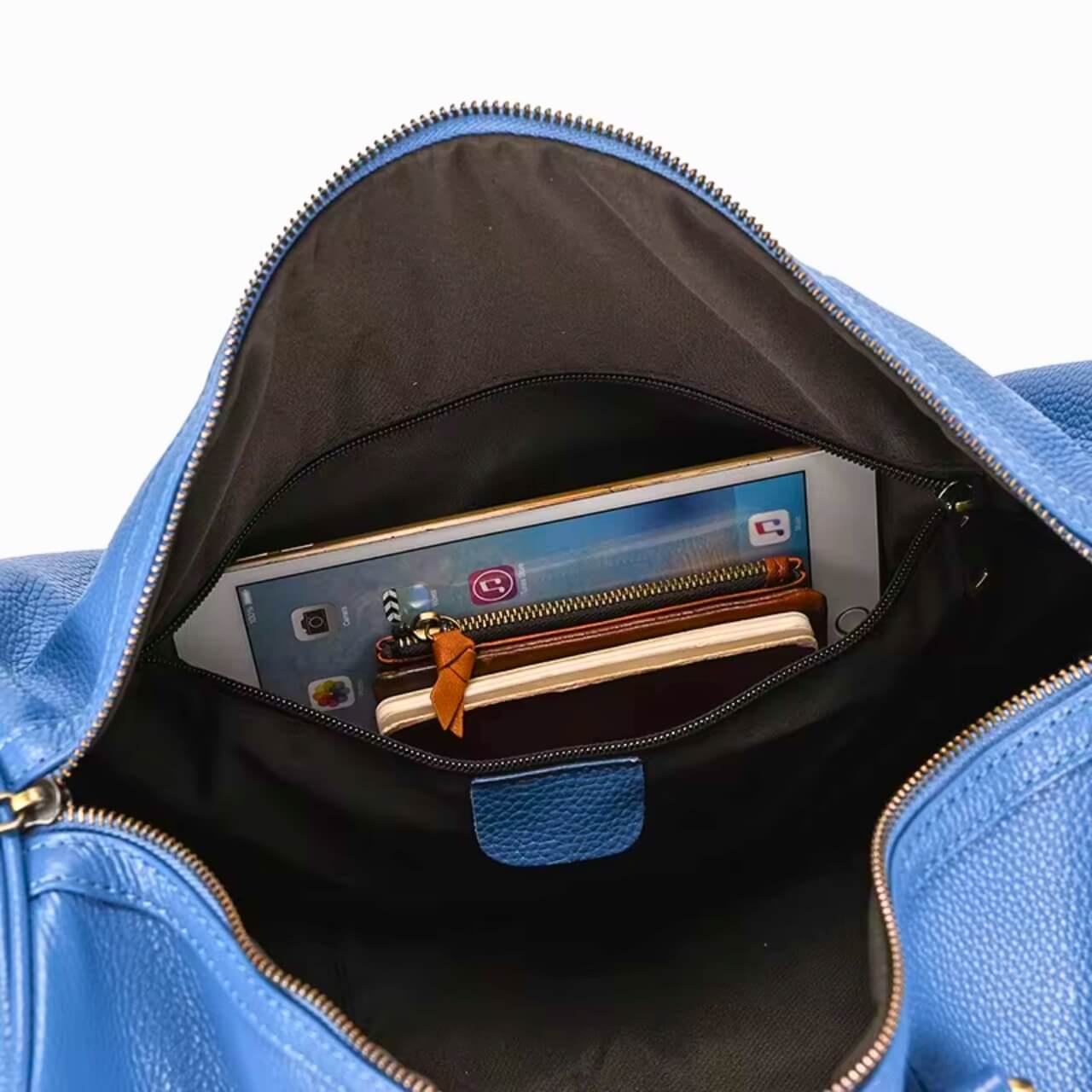 Luxury Genuine Leather Women's Duffle Bag