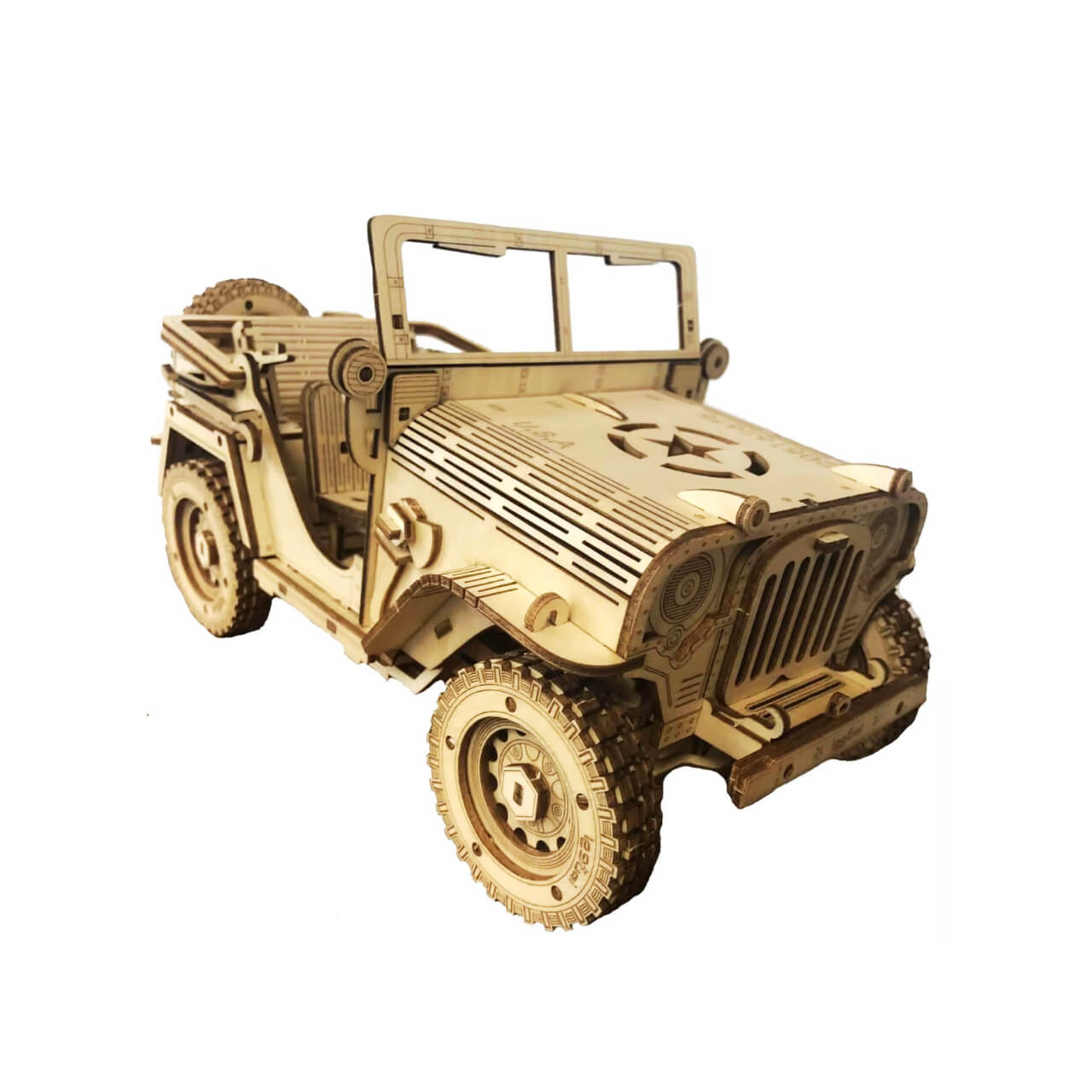 Classic Military Jeep 3D Wooden Puzzle