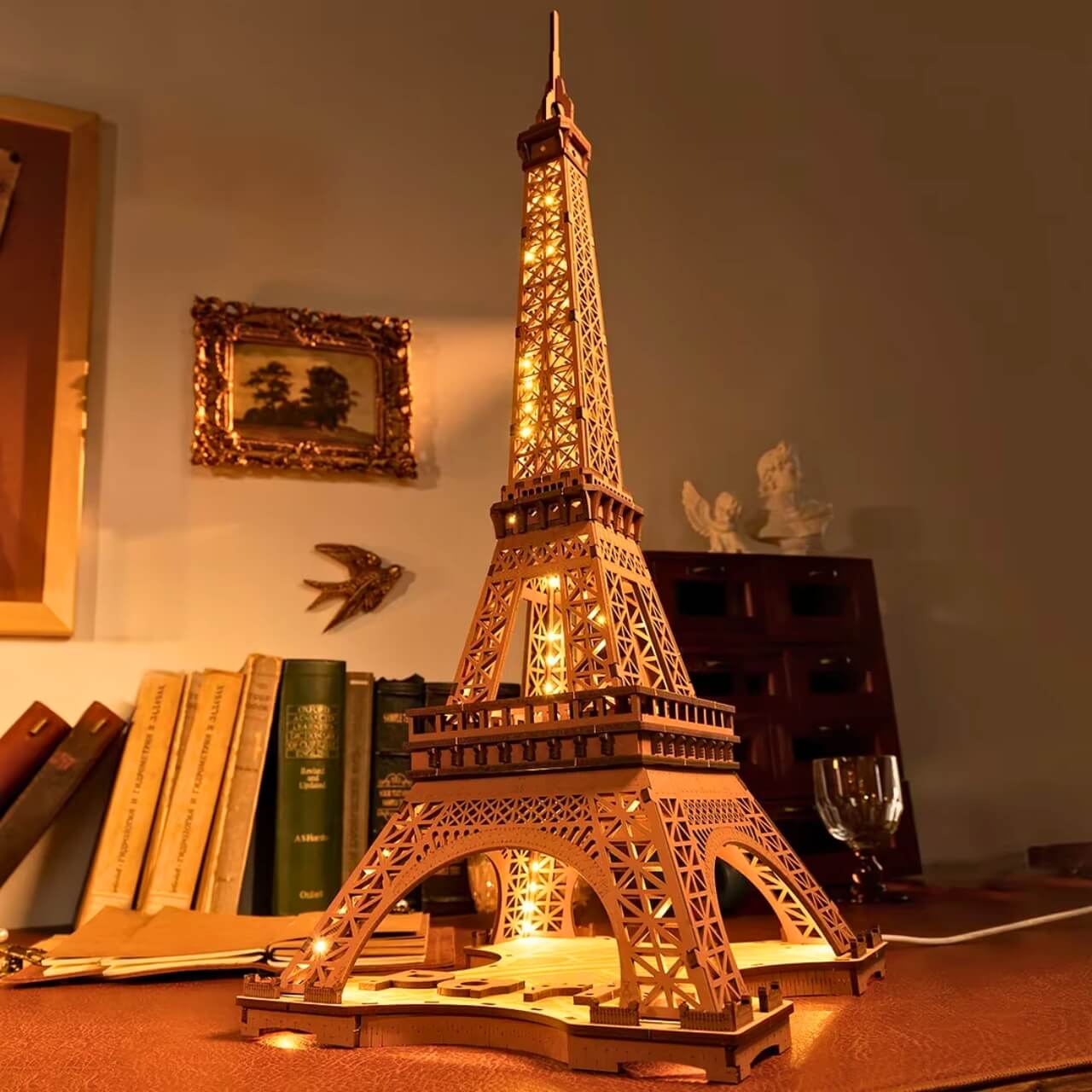 Eiffel Tower at Night 3D Wooden Puzzle