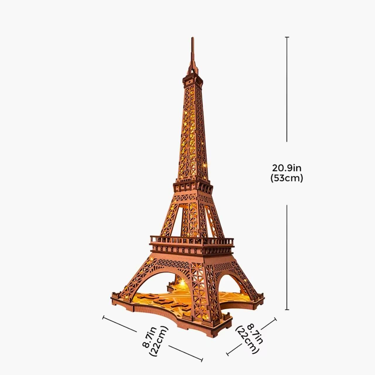 Eiffel Tower at Night 3D Wooden Puzzle