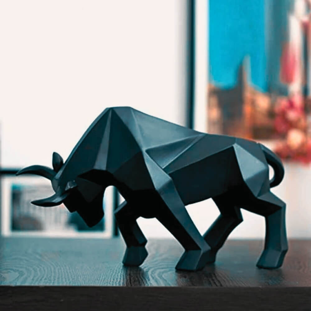 Wall Street Bull Resin Sculpture