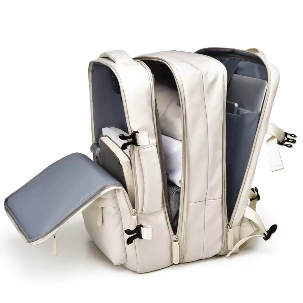 Expandable Cabin Backpack – Fits 15.6” Laptop, Travel & Everyday Use