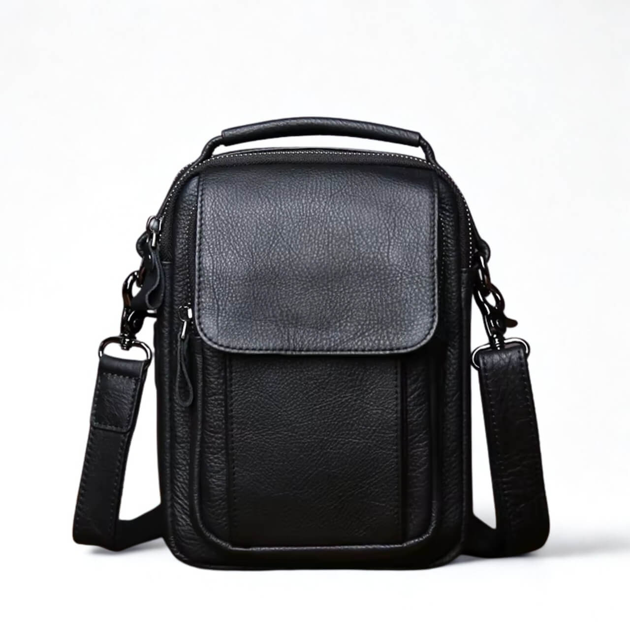 Men's Genuine Leather Crossbody Bag