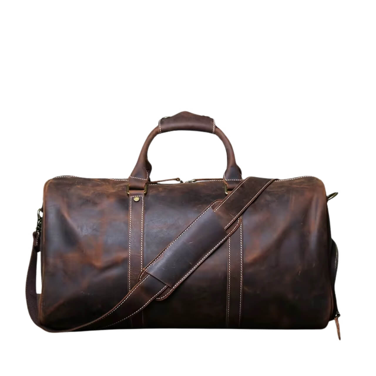 Vintage Crazy Horse Reisetasche aus echtem Leder