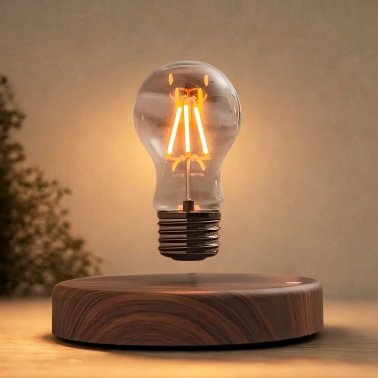 Levitating LED Desk Lamp – Floating Light Bulb with Magnetic Base