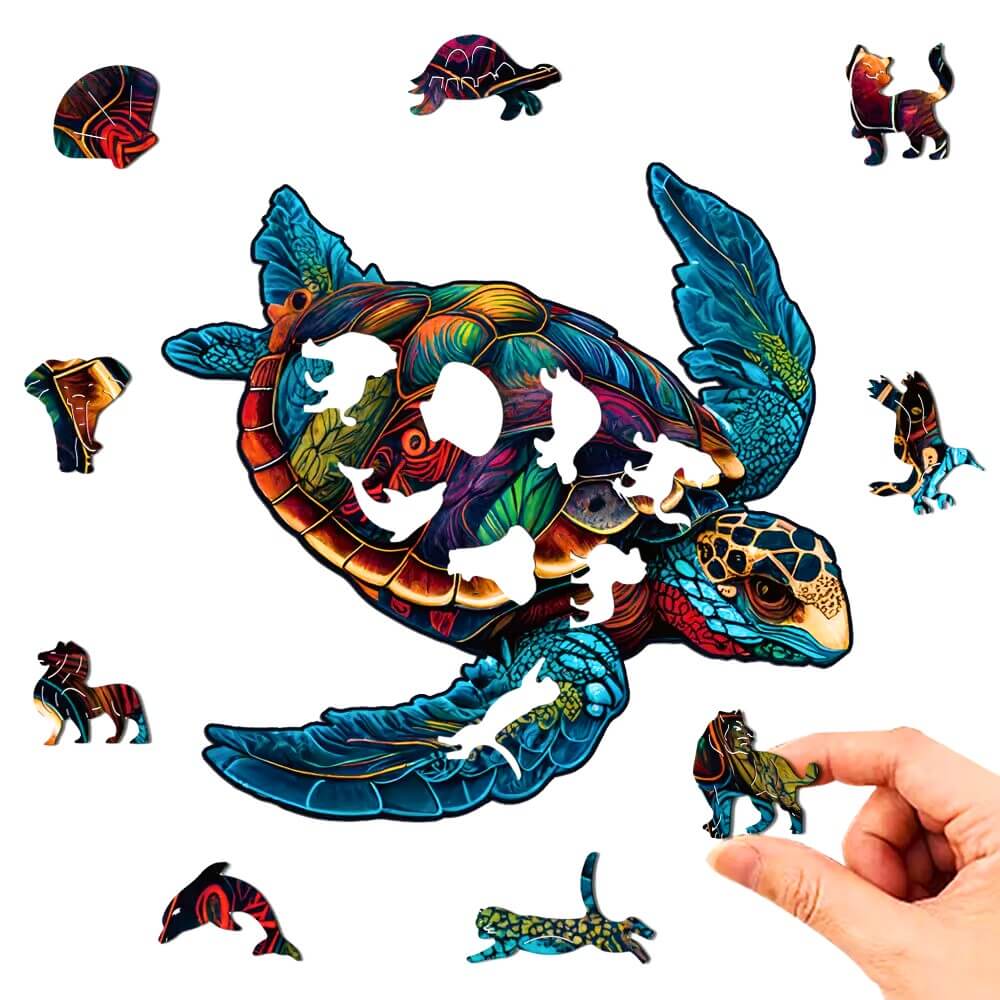 Sea Turtle Wooden Jigsaw Puzzle