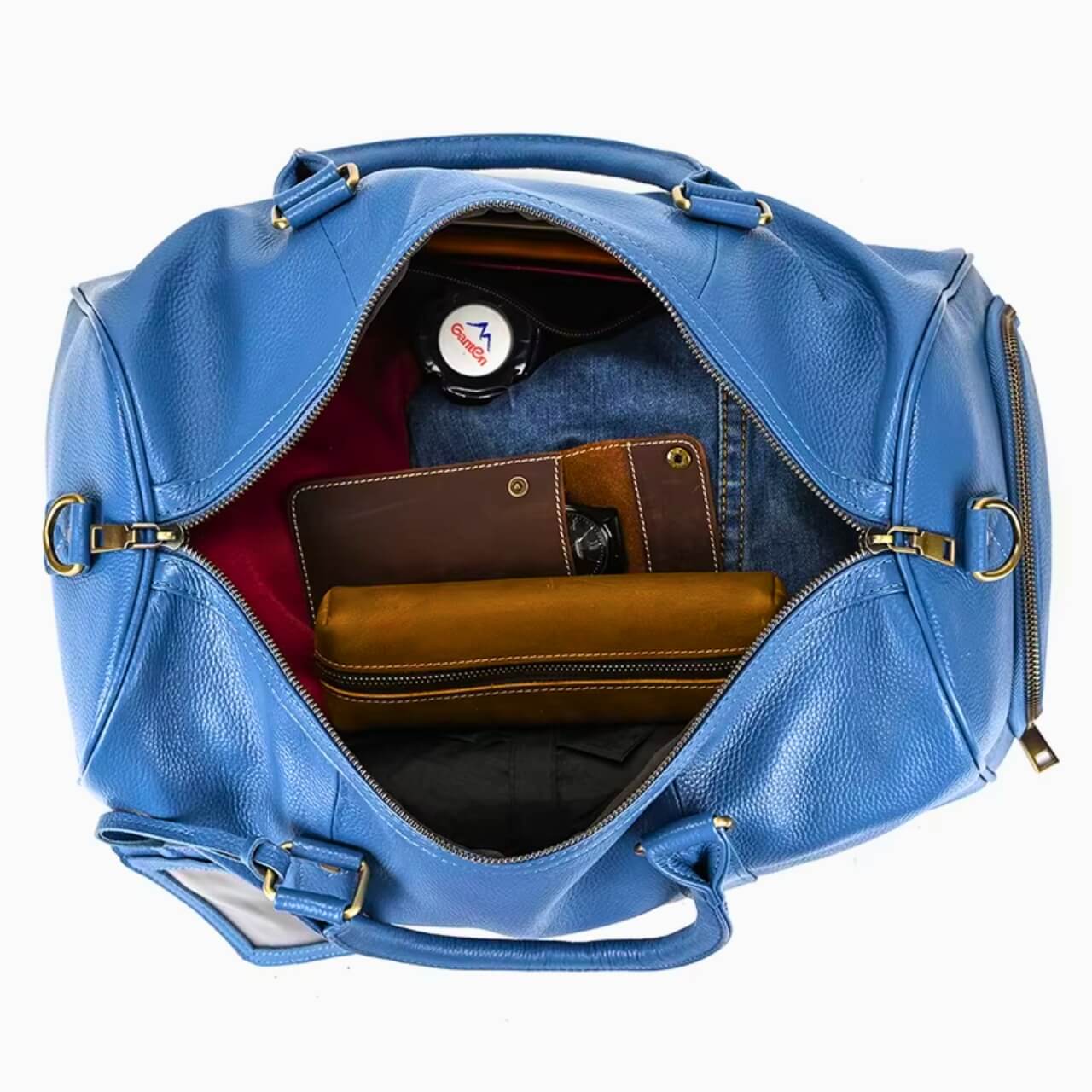 Luxury Genuine Leather Women's Duffle Bag
